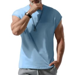 2026 Summer Men Waistcoat Running Vest Lightweight Soft Breathable Fitness Sleeveless Training Tank Top Daily Loose Sports tops