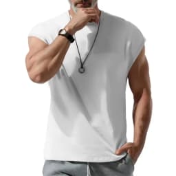 2026 Summer Men Waistcoat Running Vest Lightweight Soft Breathable Fitness Sleeveless Training Tank Top Daily Loose Sports tops