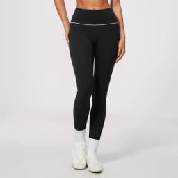 Women High Waist Yoga Leggings V Back Contrast Stitching Butt Lifting Gym Pants Tummy Control Workout Tights Running Sportswear