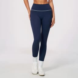 Women High Waist Yoga Leggings V Back Contrast Stitching Butt Lifting Gym Pants Tummy Control Workout Tights Running Sportswear