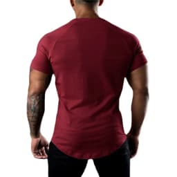 Mens Running Absorb Sweat T-Shirts Gym Bodybuilding Tee Shirts Summer Cotton Short Sleeve Fitness Shirts Casual Sports Clothing