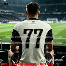NO.77 Print Football Jersey Men Short Sleeve Soccer Training T Shirt Breathable Sports Uniform Fans Match Training Tee