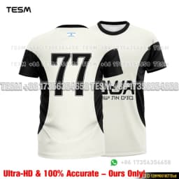 NO.77 Print Football Jersey Men Short Sleeve Soccer Training T Shirt Breathable Sports Uniform Fans Match Training Tee