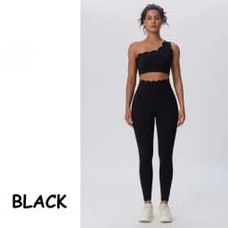 Women's Sports Clothing Sets Elegant Ballet Pink One-shoulder Lace Women's Tracksuit Beauty Back Sexy Fitness Yoga Clothing
