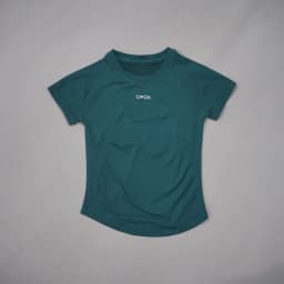 DFDK Women Round Neck Sports T Shirt Breathable Short Sleeve Elastic Slim Fit Casual Tee Gym Yoga Running Training Workout Top