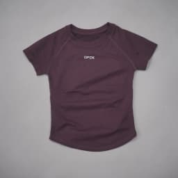 DFDK Women Round Neck Sports T Shirt Breathable Short Sleeve Elastic Slim Fit Casual Tee Gym Yoga Running Training Workout Top