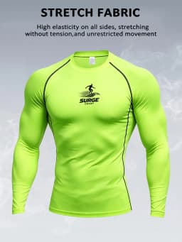 Men's quick-drying surfing T-shirt, long-sleeved beach swimsuit, women's sun-protective diving swimsuit - J69