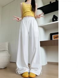2026 Thin Quick-Drying Overalls Women's Loose High Waist Running Training Basketball Gym Dance Casual Wide Leg Pants Summer