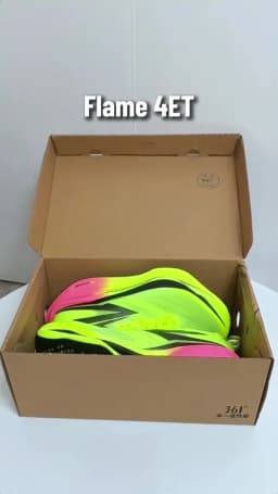 361 Degrees Flame 4 ET Men's Running Shoes Racing Marathon Rebound Breathable Cushioning Male Sneakers 672612223