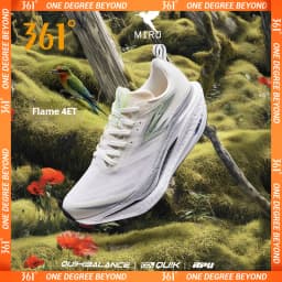 361 Degrees Flame 4 ET Men's Running Shoes Racing Marathon Rebound Breathable Cushioning Male Sneakers 672612223