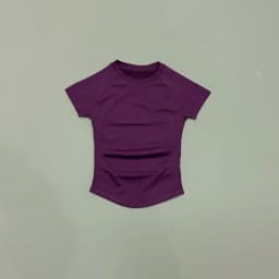 Histello Women Short Sleeve Slim Fit Seamless Yoga Bodysuit Sculpting Body Shaper Breathable Running Gym Pilates Fitness Shirts