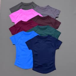 Histello Women Short Sleeve Slim Fit Seamless Yoga Bodysuit Sculpting Body Shaper Breathable Running Gym Pilates Fitness Shirts