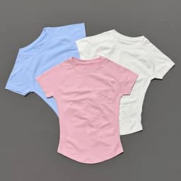 Histello Women Short Sleeve Slim Fit Seamless Yoga Bodysuit Sculpting Body Shaper Breathable Running Gym Pilates Fitness Shirts
