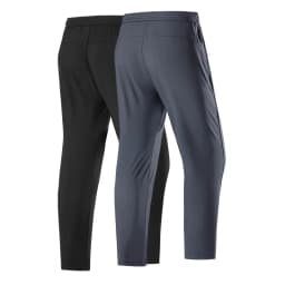 2Pcs Unisex Quick-drying Sweatpants Moisture-wicking Ice Fiber Elastic Waistband Breathable Straight Running Casual Baggy Pants