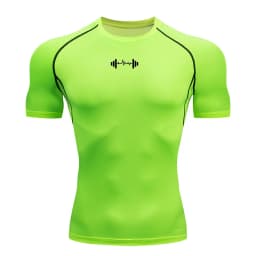 Compression T Shirt Men Summer Sportswear Running T-shirt Elastic Quick Dry Sport Tops Tee Athletic Gym Workout Shirts Men