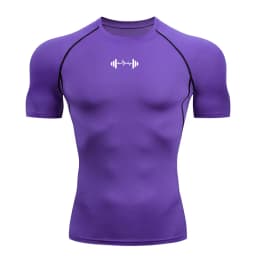 Compression T Shirt Men Summer Sportswear Running T-shirt Elastic Quick Dry Sport Tops Tee Athletic Gym Workout Shirts Men