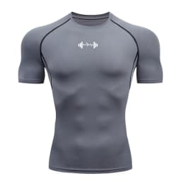 Compression T Shirt Men Summer Sportswear Running T-shirt Elastic Quick Dry Sport Tops Tee Athletic Gym Workout Shirts Men
