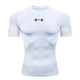 Compression T Shirt Men Summer Sportswear Running T-shirt Elastic Quick Dry Sport Tops Tee Athletic Gym Workout Shirts Men