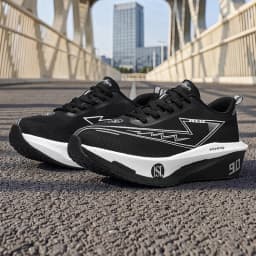 Men's Shock-Absorbing Breathable Running Shoes - All-Season Low-Top Training Sneakers for Hiking and Casual Wear, Fashionable Sports Style Trendy Shoes