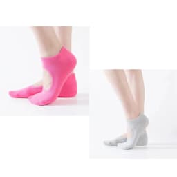 Backless Non-slip Fitness Pilates Socks Cotton Women Sport Yoga Socks Ballet Dance Slippers Barefoot Sock Workout for Gym