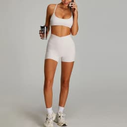 Women Outfits Yoga Suit 2PCS Sports Set Quick-Drying Gym Set Women Tracksuit Running Workout Short Sleeves Sports Yoga Clothing