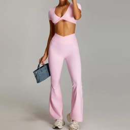 Women Outfits Yoga Suit 2PCS Sports Set Quick-Drying Gym Set Women Tracksuit Running Workout Short Sleeves Sports Yoga Clothing