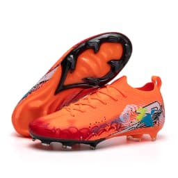 New Men Football Boots Soccer Cleats FG Non-Slip Training Shoes Soccer Shoes Long Spikes Match Ultralight Outdoor Drop Shipping