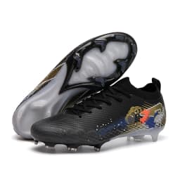New Men Football Boots Soccer Cleats FG Non-Slip Training Shoes Soccer Shoes Long Spikes Match Ultralight Outdoor Drop Shipping