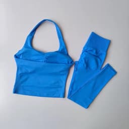 Halter Top Yoga Fitness Workout Set Women's Professional Training Pilates Peach Hip-Lifting Pants Sportswear