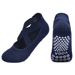 Women Non-Slip Yoga Socks Silicone Indoor Cotton Bandage Backless Pilates Fitness Sock Ladies Ballet Dance Sports Grippers Socks