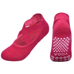 Women Non-Slip Yoga Socks Silicone Indoor Cotton Bandage Backless Pilates Fitness Sock Ladies Ballet Dance Sports Grippers Socks