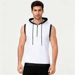 Solid Color 2026 Brand New Men's Tank Tops Vest Sleeveless Tees For Male Hooded Man Vests Tops Hip Hop Men Tank Top T Shirt