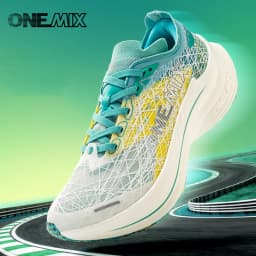 ONEMIX Men's Marathon Running Shoes Carbon Plate Shock Absorption Ultra-Light Rebound Technology Outdoor Sports Sneakers