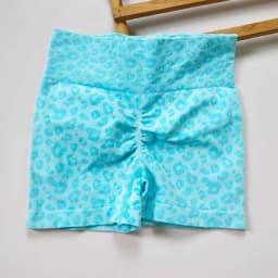 Women's Leopard Print High-Waisted Biker Shorts-Peach Butt-Lifting,Slim-Fit,Quick-Drying,Stretchy for Running,Yoga & Fitness