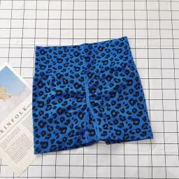 Women's Leopard Print High-Waisted Biker Shorts-Peach Butt-Lifting,Slim-Fit,Quick-Drying,Stretchy for Running,Yoga & Fitness