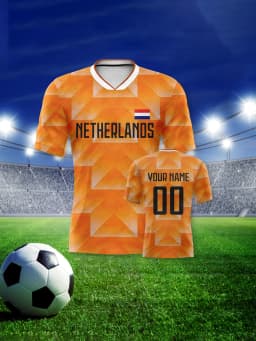 Custom Netherlands Soccer Jersey Dutch Football Team Shirt Personalized Name Number Soccer Jerseys for Kids Men Women