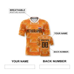 Custom Netherlands Soccer Jersey Dutch Football Team Shirt Personalized Name Number Soccer Jerseys for Kids Men Women