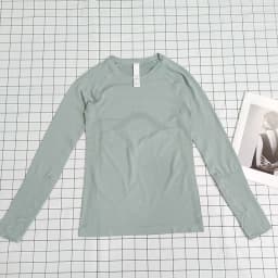 Women's Autumn & Winter Yoga Training Top, High Stretch Slim Fit Crew Neck, Quick-Dry Long Sleeve Sports Fitness Shirt