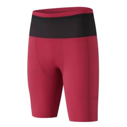 Mens Compression Marathon Running Shorts 6 Pockets with Waist Pack Fitness Gym Yoga Cycling Sport Hiking Tights Shorts Quick Dry