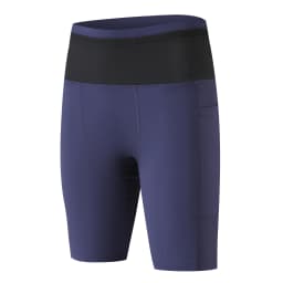 Mens Compression Marathon Running Shorts 6 Pockets with Waist Pack Fitness Gym Yoga Cycling Sport Hiking Tights Shorts Quick Dry
