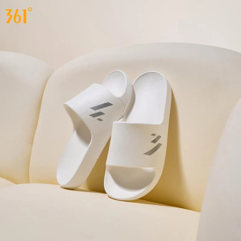 361 Degrees Men and Women slippers Breathable Soft Comfortable Skidproof Antibacterial EVA Outdoor Casual Home shoes 622617001