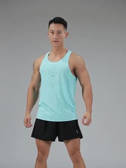 Mens Ultra-Light Quick-Dry Running Vest Summer Breathable Men Tops Marathon Athletics Fitness Gym Sport Training Workout Apparel