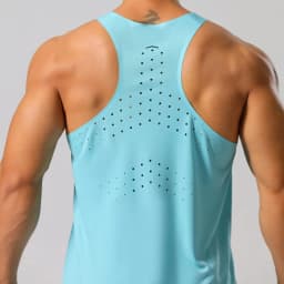 Mens Ultra-Light Quick-Dry Running Vest Summer Breathable Men Tops Marathon Athletics Fitness Gym Sport Training Workout Apparel