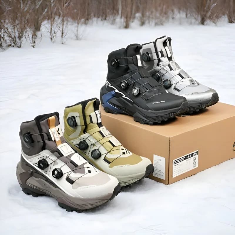 Original Brand Comfortable Anti Slip Mountain Climbing Shoe Designer Quick Lacing Outdoor Hiking Shoe Mid-Top Walking Boots