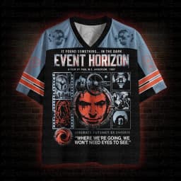 2026 New Movie Sports Fashion Adult and Children's Short Sleeve V-neck Street Eye Clothing Gothic Style Horror Fans Gift