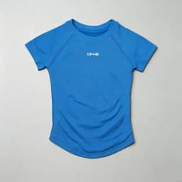 DFHE Women Breathable Sports T Shirt Short Sleeve Round Neck Elastic Casual Tops For Gym Yoga Running Fitness