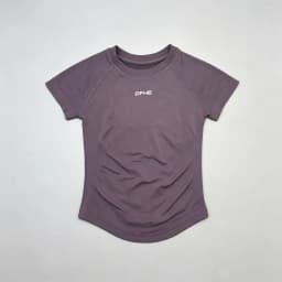 DFHE Women Breathable Sports T Shirt Short Sleeve Round Neck Elastic Casual Tops For Gym Yoga Running Fitness