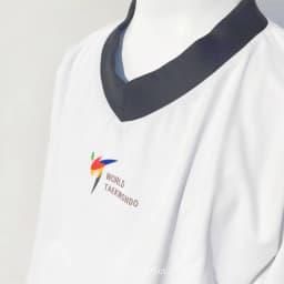New HOT SALE Tight-Fitting Taekwondo Uniforms Quick-Drying Stretchable 110-200cm Kids Adults Black White Collar Beginner Suit