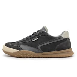 ArfaStep Summer Retro Men Black Casual Sneakers Patchwork Walking Shoes Round Toe Lace-Up Comfortable Flat Training Sports Shoes