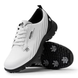 FitVille Waterproof Golf Shoes Wide Replaceable No-Slip Spikes Golfling Shoes for Men Professional High-Rebound Cushioning